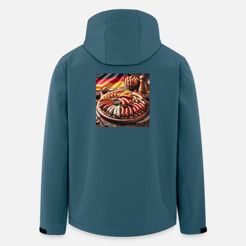 Deutsche Würstchen - Recycelte Männer Softshell-Jacke von Stanley/Stella - Dunkles Petrol