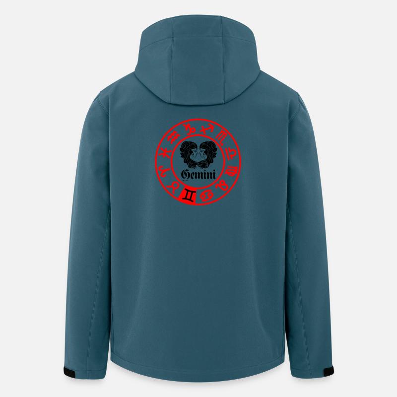 Zwölf Sternzeichen Zwillinge Zwillinge - Recycelte Männer Softshell-Jacke von Stanley/Stella - Dunkles Petrol