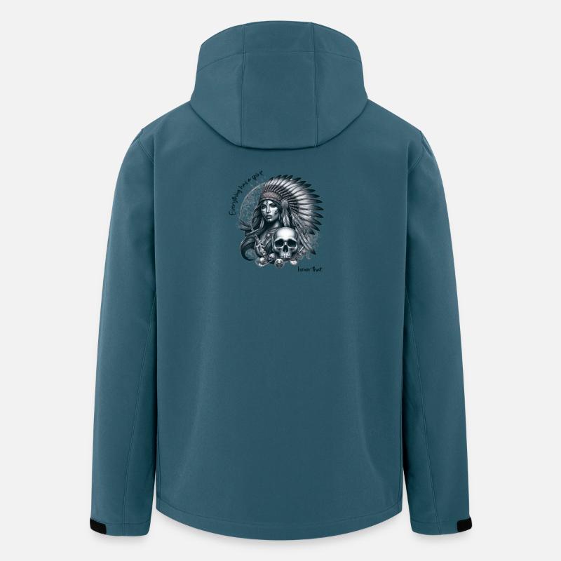 Native American Wisdom - Men’s Recycled Softshell Jacket Discoverer by Stanley/Stella - stargazer