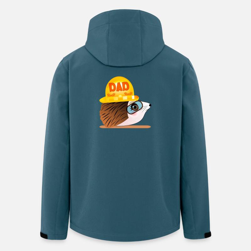 Hedgehog Dad - Bau - Recycelte Männer Softshell-Jacke von Stanley/Stella - Dunkles Petrol
