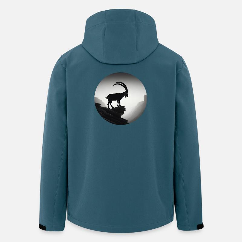 Steinbock - Recycelte Männer Softshell-Jacke von Stanley/Stella - Dunkles Petrol