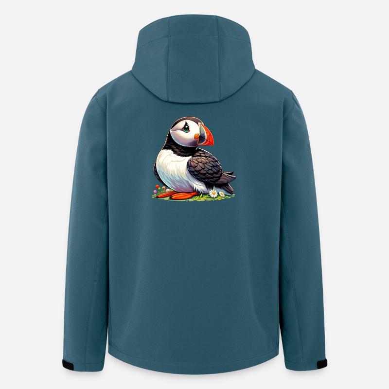 Papageitaucher - Recycelte Männer Softshell-Jacke von Stanley/Stella - Dunkles Petrol