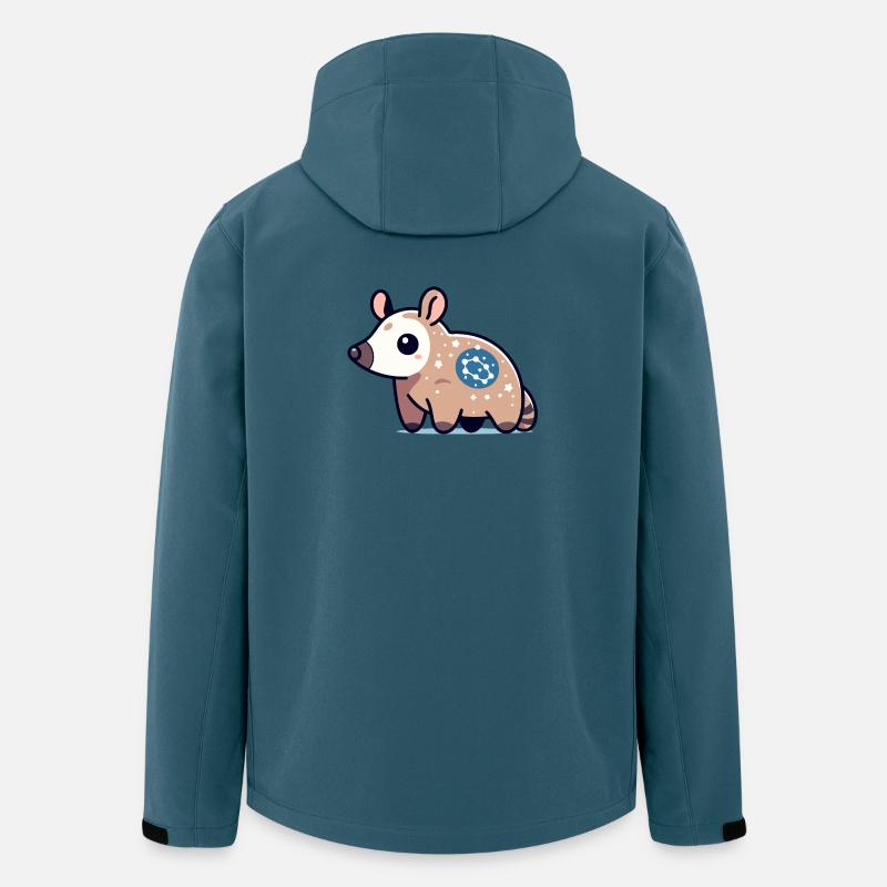 Sternflecken-Opossum: Kosmischer Sammler - Recycelte Männer Softshell-Jacke von Stanley/Stella - Dunkles Petrol
