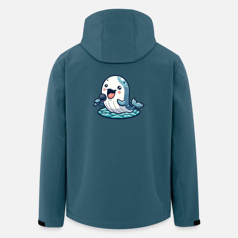 Melody Whale: The Aquatic Crooner - Men’s Recycled Softshell Jacket by Stanley/Stella - stargazer