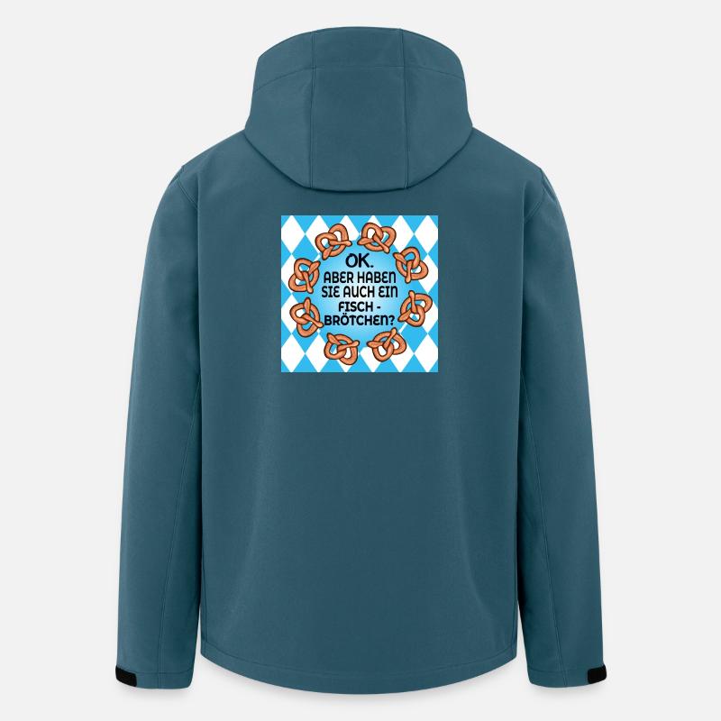 FISCHBRÖTCHEN SÜDDEUTSCHLAND BAYERN - Recycelte Männer Softshell-Jacke von Stanley/Stella - Dunkles Petrol