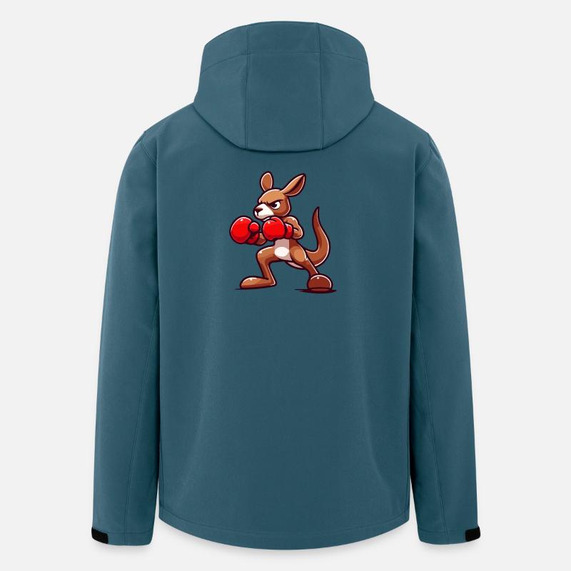 Kanga Punch: Der Boxer - Recycelte Männer Softshell-Jacke von Stanley/Stella - Dunkles Petrol