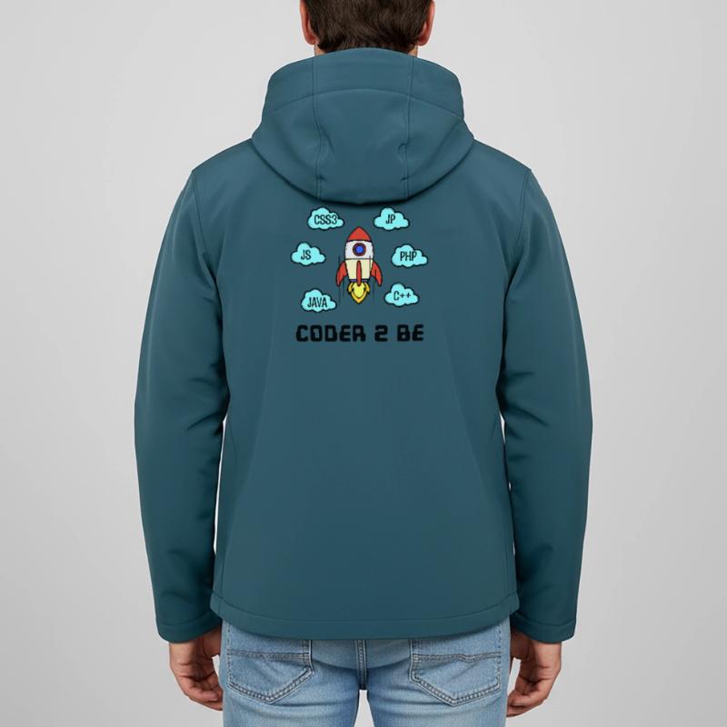 Open Source Developer Css C++ Php Java Coden Recycelte Männer Softshell-Jacke Discoverer von Stanley/Stella