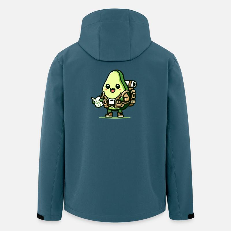 Avocado-Abenteurer Toon - Recycelte Männer Softshell-Jacke von Stanley/Stella - Dunkles Petrol