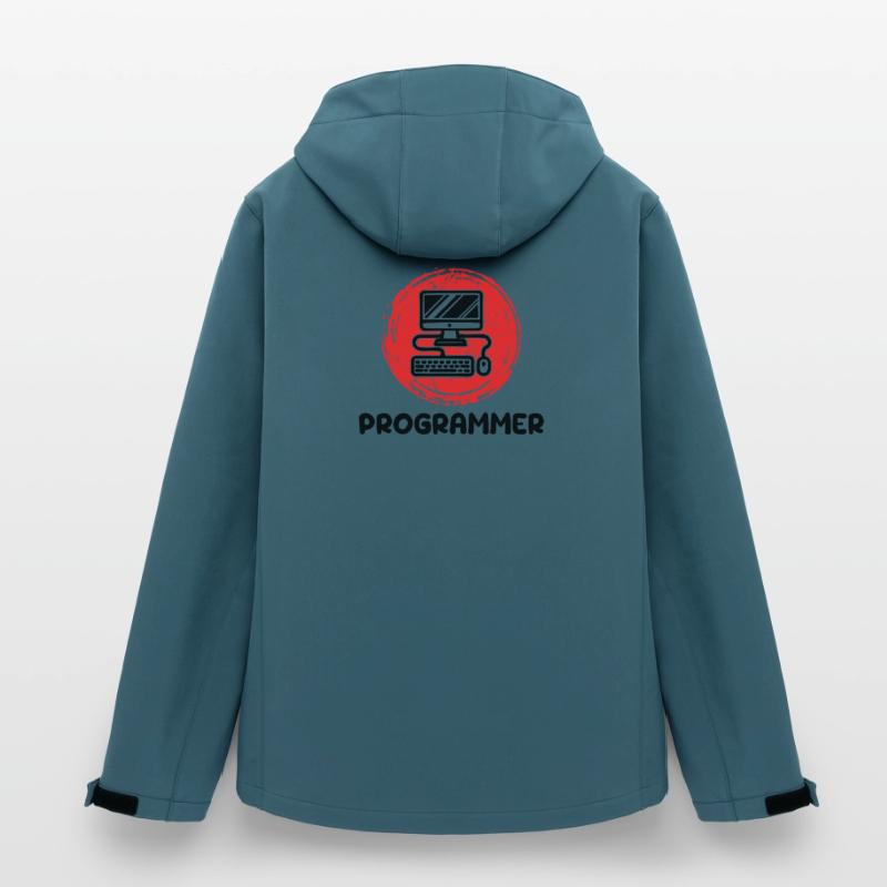 Computer Developer Programmierer Code Skripting Recycelte Männer Softshell-Jacke von Stanley/Stella