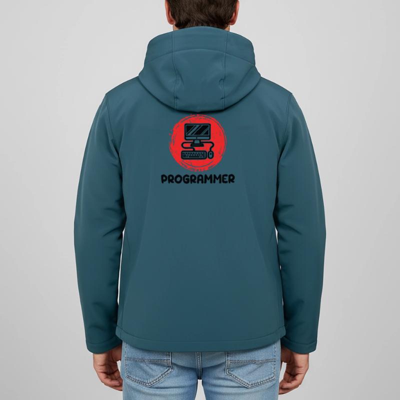 Computer Developer Programmierer Code Skripting Recycelte Männer Softshell-Jacke von Stanley/Stella