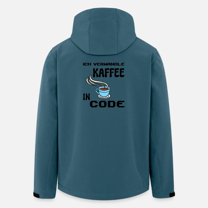 Coden Computerfreak Developer Statement Nerd - Recycelte Männer Softshell-Jacke von Stanley/Stella - Dunkles Petrol