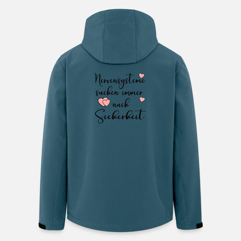 NERVENSYSTEME SICHERHEIT - Recycelte Männer Softshell-Jacke von Stanley/Stella - Dunkles Petrol