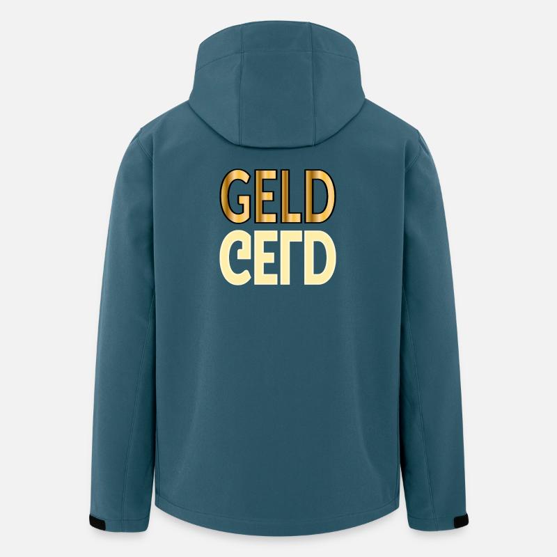 GELDZAHLUNG GELD - Recycelte Männer Softshell-Jacke von Stanley/Stella - Dunkles Petrol