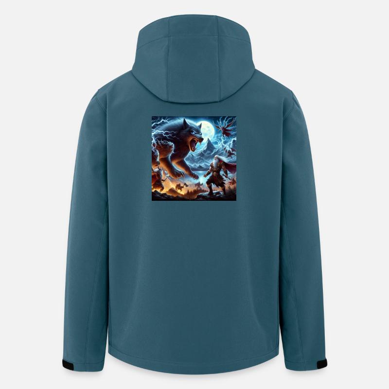 Fenrir - Recycelte Männer Softshell-Jacke von Stanley/Stella - Dunkles Petrol