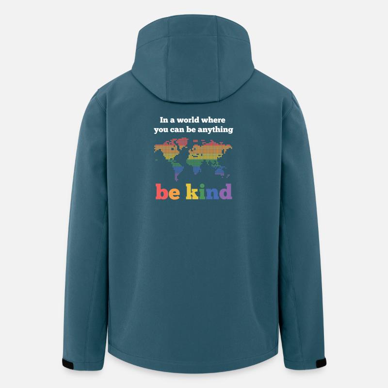 LGBTQ Pride Month - Be Kind - Men’s Recycled Softshell Jacket by Stanley/Stella - stargazer