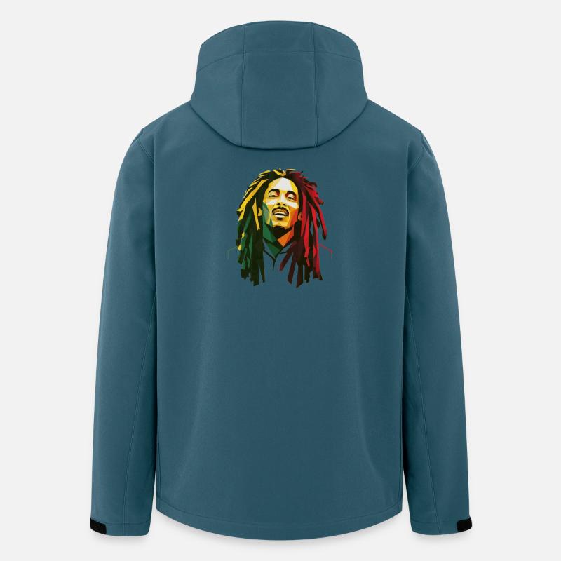 Rasta-König - Recycelte Männer Softshell-Jacke von Stanley/Stella - Dunkles Petrol