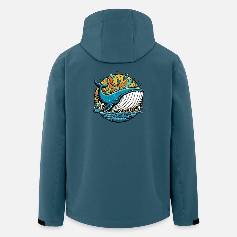 Wal - Recycelte Männer Softshell-Jacke von Stanley/Stella - Dunkles Petrol