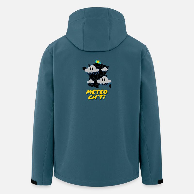 Ch'ti Wetter - Recycelte Männer Softshell-Jacke von Stanley/Stella - Dunkles Petrol