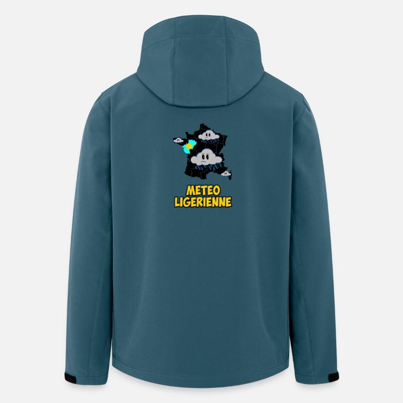 Loire Wetter - Recycelte Männer Softshell-Jacke von Stanley/Stella - Dunkles Petrol