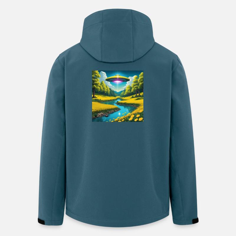 UFO - Recycelte Männer Softshell-Jacke von Stanley/Stella - Dunkles Petrol