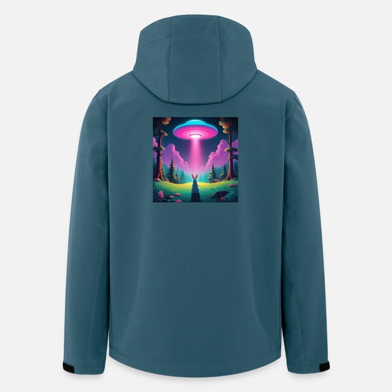 UFO with rabbit - Men’s Recycled Softshell Jacket by Stanley/Stella - stargazer