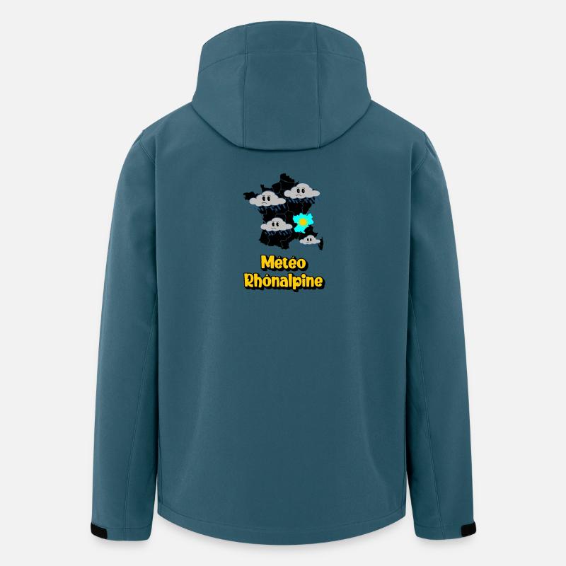 Rhône-Alpes Wetter - Recycelte Männer Softshell-Jacke von Stanley/Stella - Dunkles Petrol