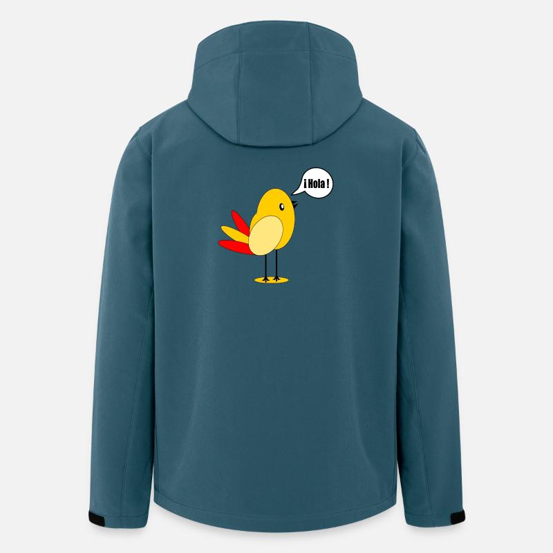 SPANIEN LÄNDERFAHNE SPANISCH VOGEL - Recycelte Männer Softshell-Jacke von Stanley/Stella - Dunkles Petrol