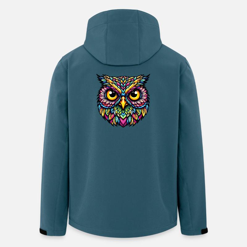 Hibou - Veste softshell homme en polyester recyclé Stanley/Stella - bleu pétrole foncé