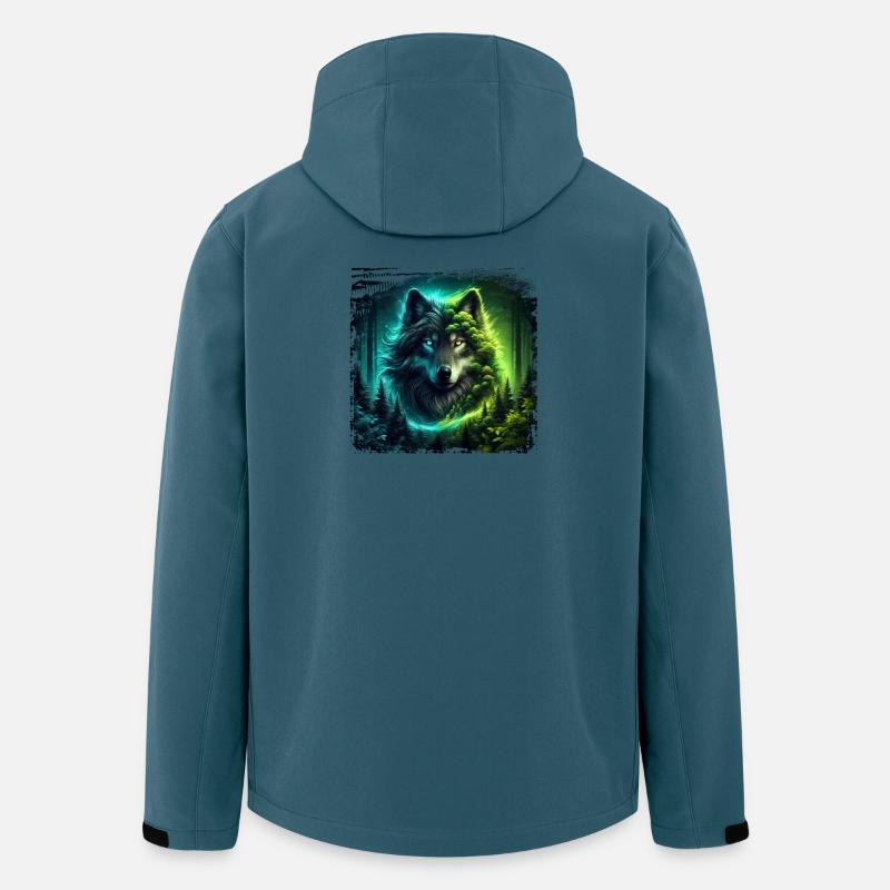 Wolf - Recycelte Männer Softshell-Jacke von Stanley/Stella - Dunkles Petrol