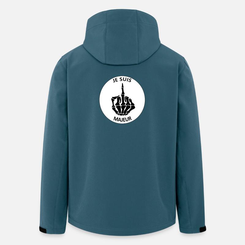 Ich bin volljährig - Recycelte Männer Softshell-Jacke von Stanley/Stella - Dunkles Petrol
