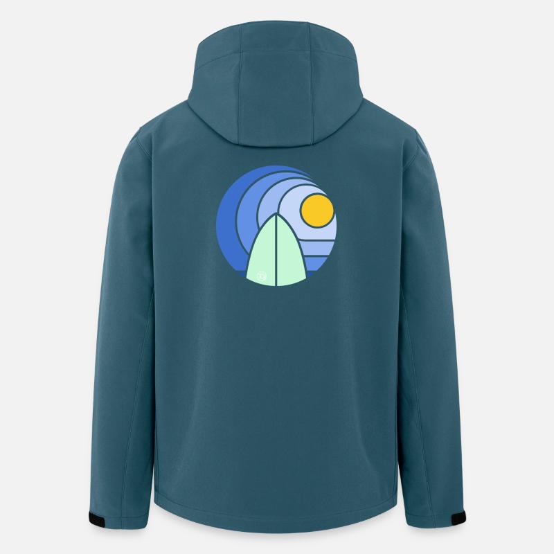 Surf Sundowner III (clean) - Recycelte Männer Softshell-Jacke von Stanley/Stella - Dunkles Petrol