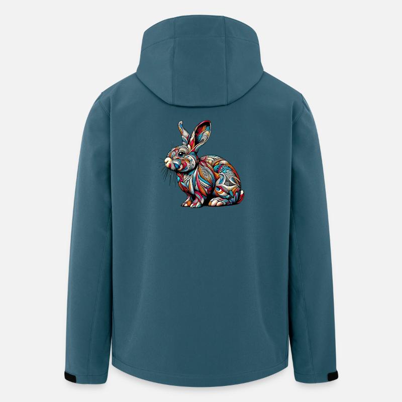Kaninchen - Recycelte Männer Softshell-Jacke von Stanley/Stella - Dunkles Petrol