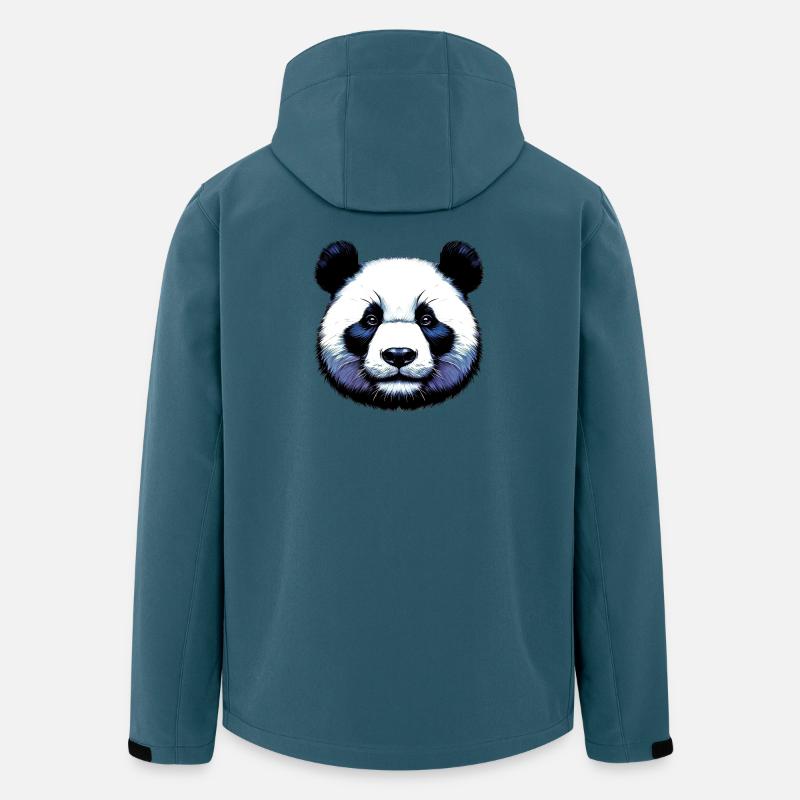 Panda - Recycelte Männer Softshell-Jacke von Stanley/Stella - Dunkles Petrol