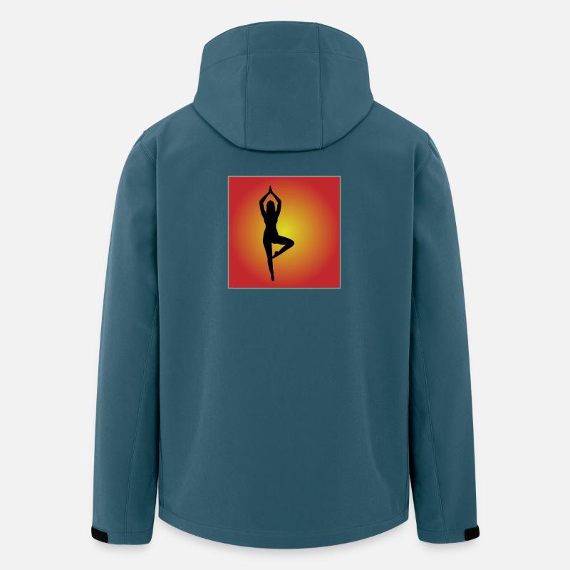 Silhouette Quadrat - Recycelte Männer Softshell-Jacke von Stanley/Stella - Dunkles Petrol