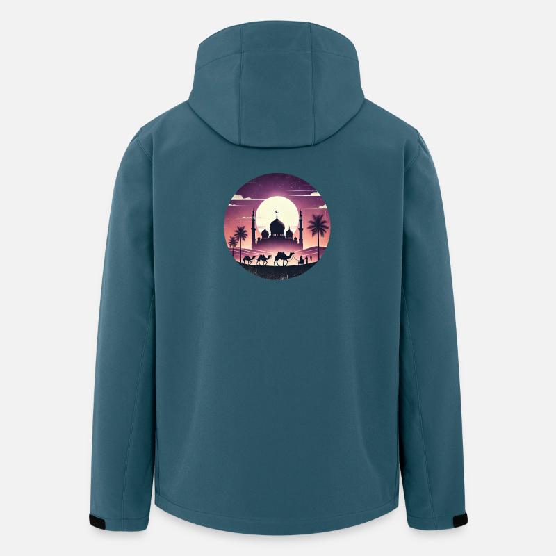 Marrakesch Moschee Nordafrika - Recycelte Männer Softshell-Jacke von Stanley/Stella - Dunkles Petrol