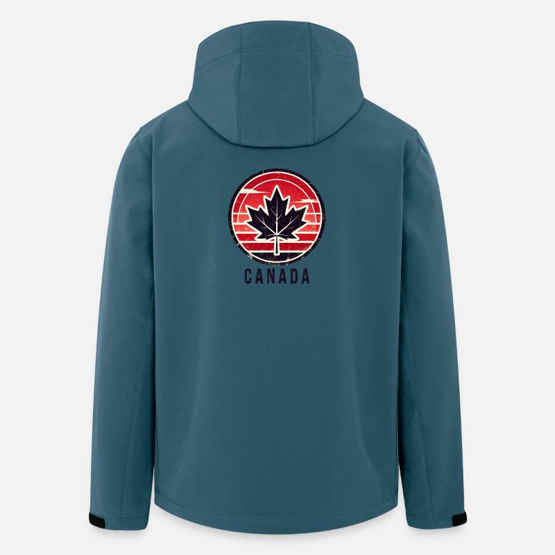 Kanada Ahornblatt Toronto - Recycelte Männer Softshell-Jacke von Stanley/Stella - Dunkles Petrol