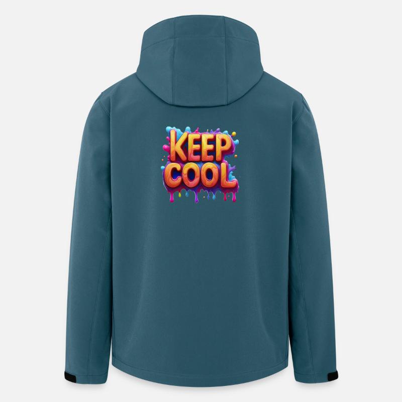 Keep cool text in 3D - Men’s Recycled Softshell Jacket by Stanley/Stella - stargazer
