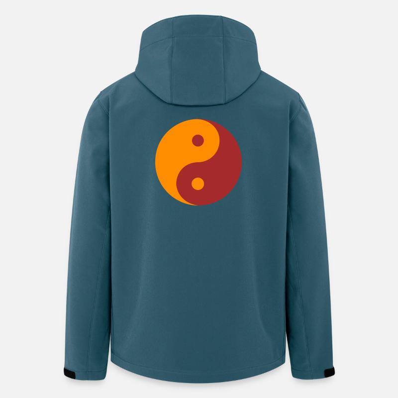 YIN YANG - Recycelte Männer Softshell-Jacke von Stanley/Stella - Dunkles Petrol