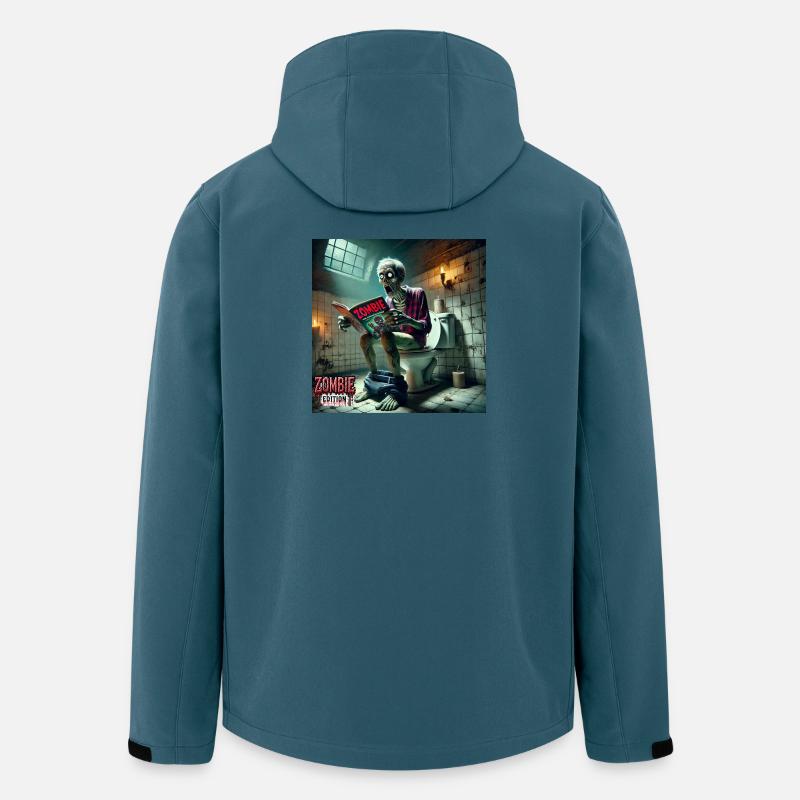 Zombie Klo - Recycelte Männer Softshell-Jacke von Stanley/Stella - Dunkles Petrol