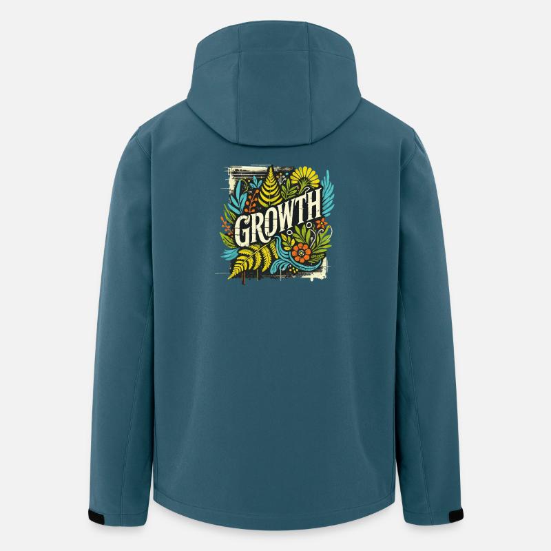 Growth - Recycelte Männer Softshell-Jacke von Stanley/Stella - Dunkles Petrol