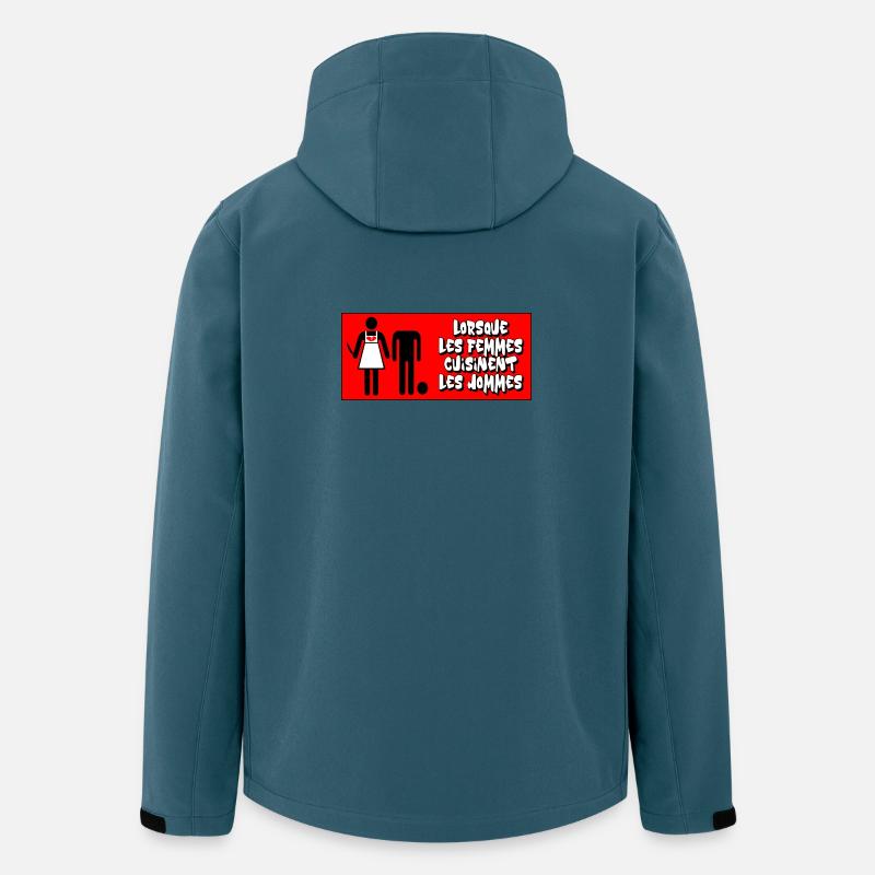 Wenn Frauen Männer kochen - Recycelte Männer Softshell-Jacke von Stanley/Stella - Dunkles Petrol