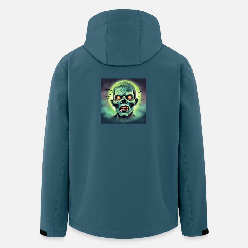 Halloween, Zombie, Beängstigend - Recycelte Männer Softshell-Jacke von Stanley/Stella - Dunkles Petrol