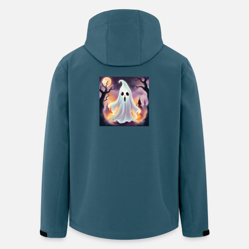 Geist, Halloween, Schrecken - Recycelte Männer Softshell-Jacke von Stanley/Stella - Dunkles Petrol