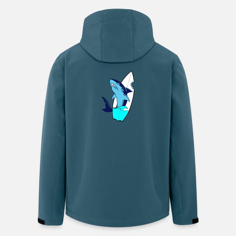 Surfbrett - Recycelte Männer Softshell-Jacke von Stanley/Stella - Dunkles Petrol