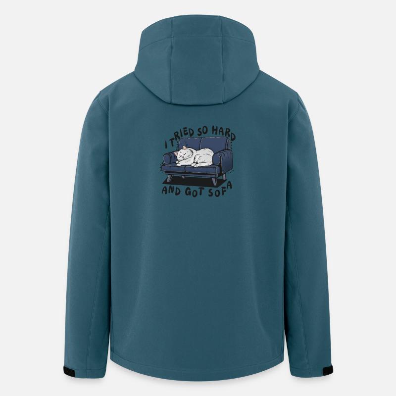 Sofa Nap Cat: I Tried So Hard - Men’s Recycled Softshell Jacket by Stanley/Stella - stargazer