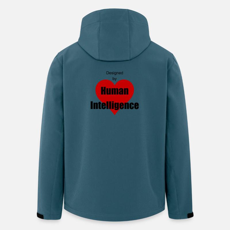 Menschliche Intelligenz - Recycelte Männer Softshell-Jacke von Stanley/Stella - Dunkles Petrol