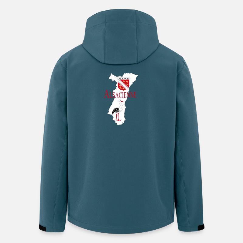 Elsässisch - Recycelte Männer Softshell-Jacke von Stanley/Stella - Dunkles Petrol