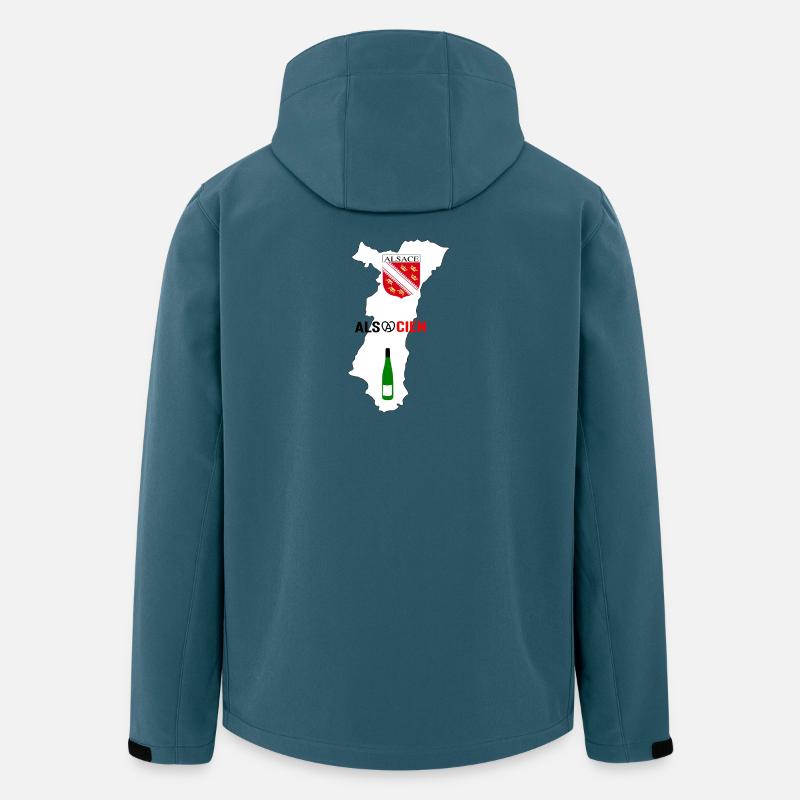 Elsässisch - Recycelte Männer Softshell-Jacke von Stanley/Stella - Dunkles Petrol