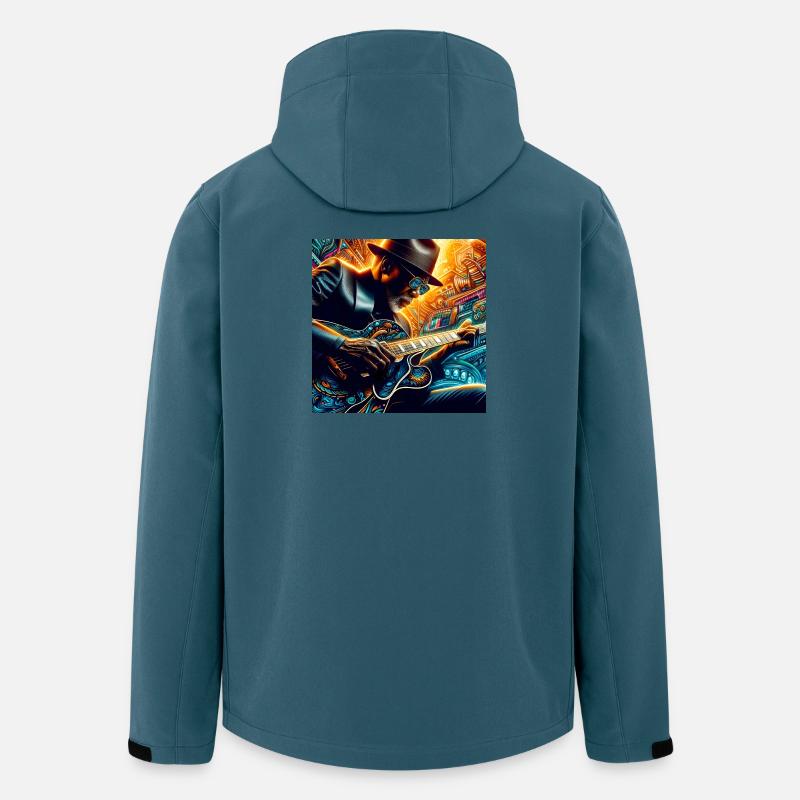 Bluesman - Recycelte Männer Softshell-Jacke von Stanley/Stella - Dunkles Petrol