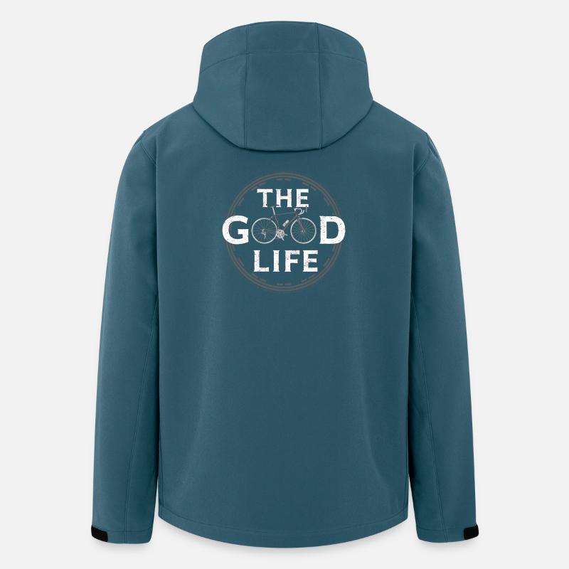 Das gute Leben - Recycelte Männer Softshell-Jacke von Stanley/Stella - Dunkles Petrol